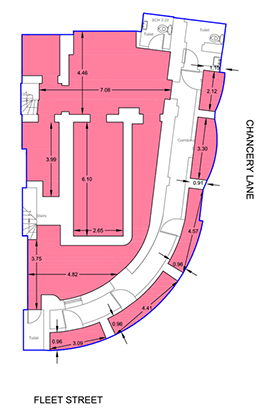 193 Fleet Street, London EC4A 2AH - Basement Floor Plan