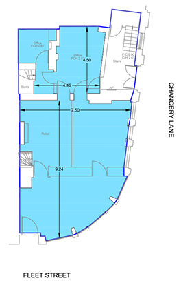 193 Fleet Street, London EC4A 2AH - Ground Floor Plan